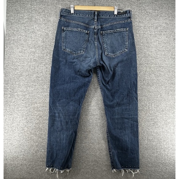 Citizen of Humanity Liya Jeans Women 31 High Rise Classi Fit Crop Blue Denim USA - Picture 2 of 15